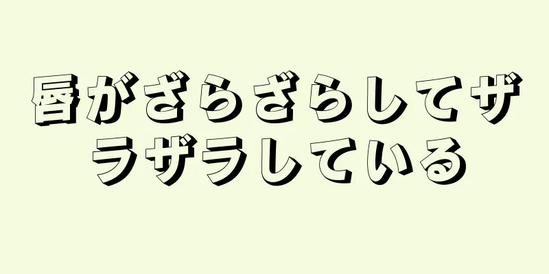 唇がざらざらしてザラザラしている