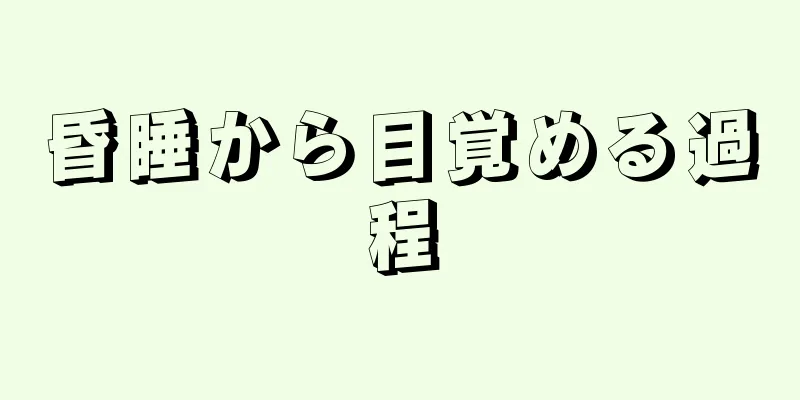 昏睡から目覚める過程