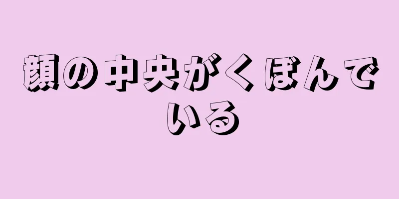 顔の中央がくぼんでいる