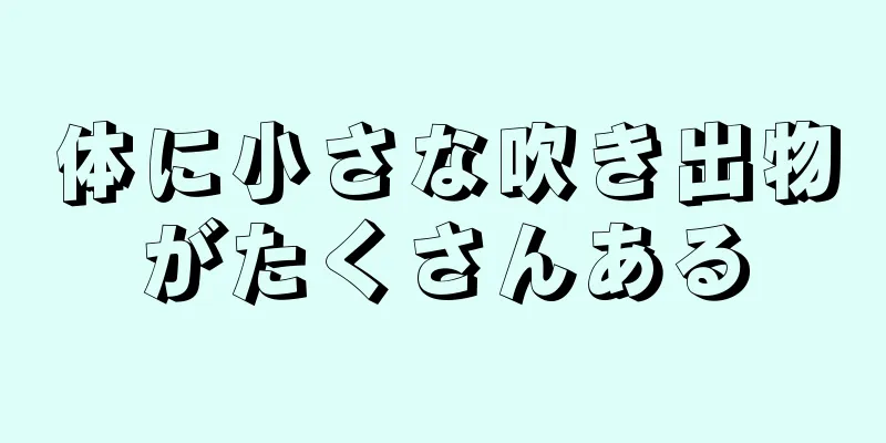 体に小さな吹き出物がたくさんある