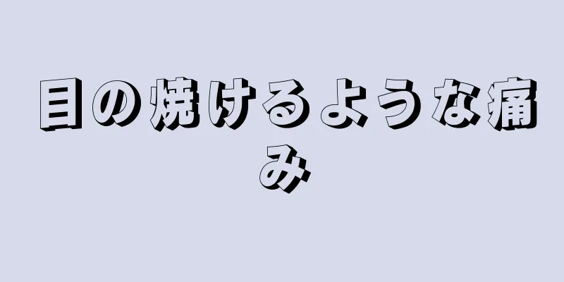 目の焼けるような痛み