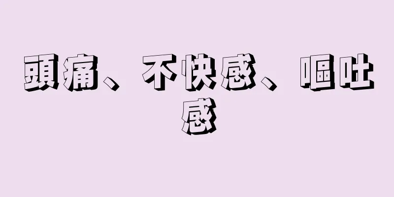 頭痛、不快感、嘔吐感