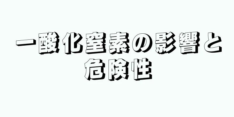 一酸化窒素の影響と危険性