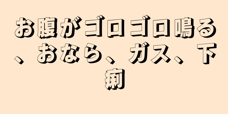 お腹がゴロゴロ鳴る、おなら、ガス、下痢