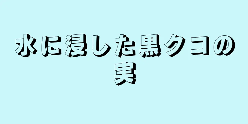 水に浸した黒クコの実