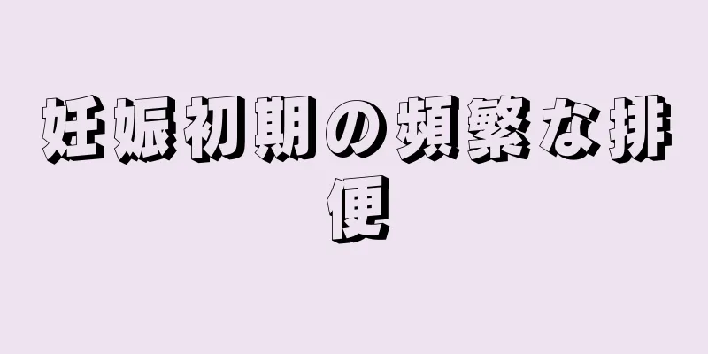 妊娠初期の頻繁な排便