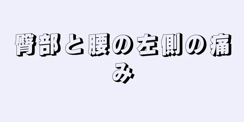 臀部と腰の左側の痛み