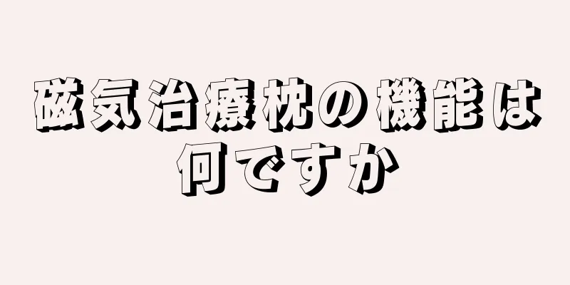 磁気治療枕の機能は何ですか