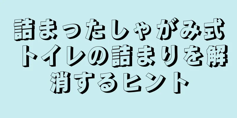 詰まったしゃがみ式トイレの詰まりを解消するヒント