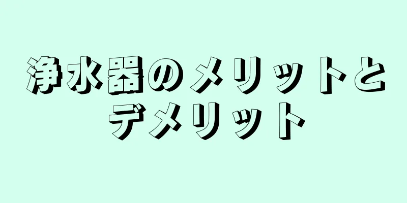 浄水器のメリットとデメリット