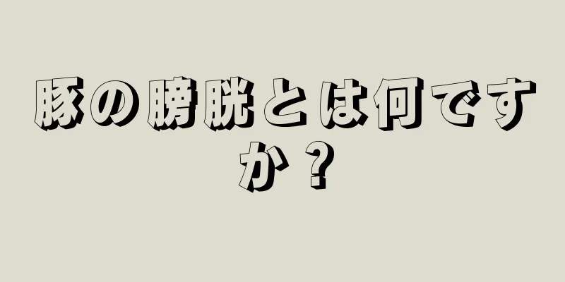 豚の膀胱とは何ですか？