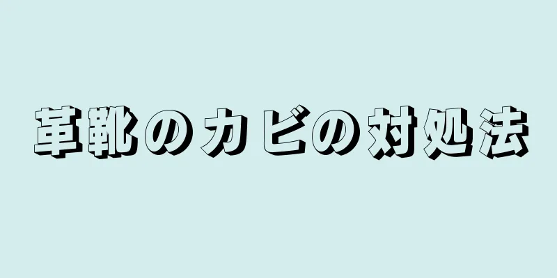 革靴のカビの対処法