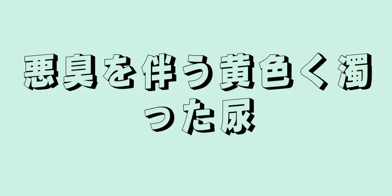 悪臭を伴う黄色く濁った尿