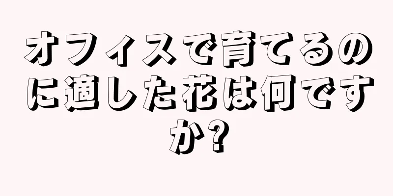 オフィスで育てるのに適した花は何ですか?