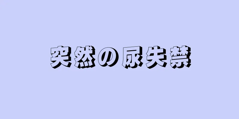 突然の尿失禁