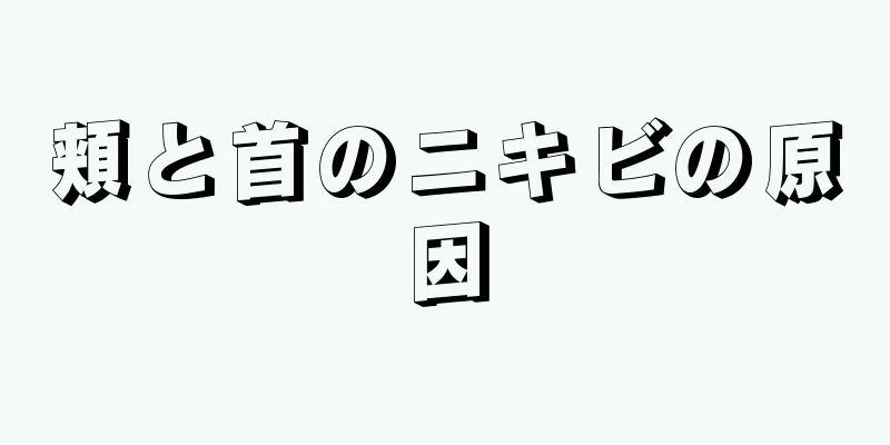 頬と首のニキビの原因