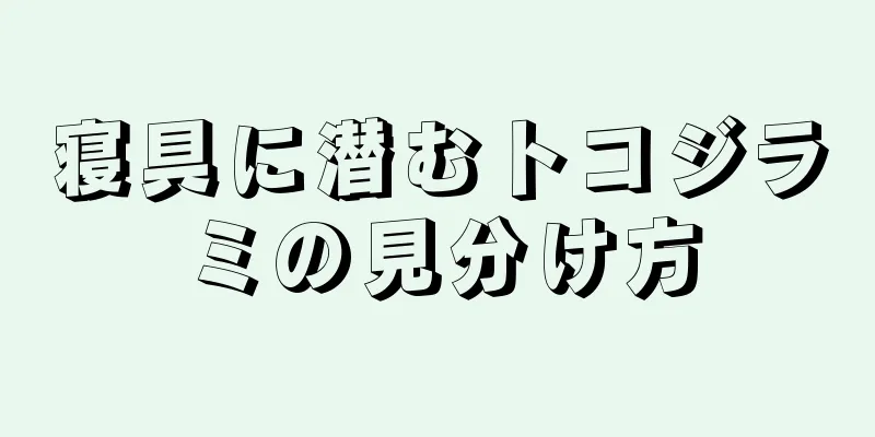 寝具に潜むトコジラミの見分け方