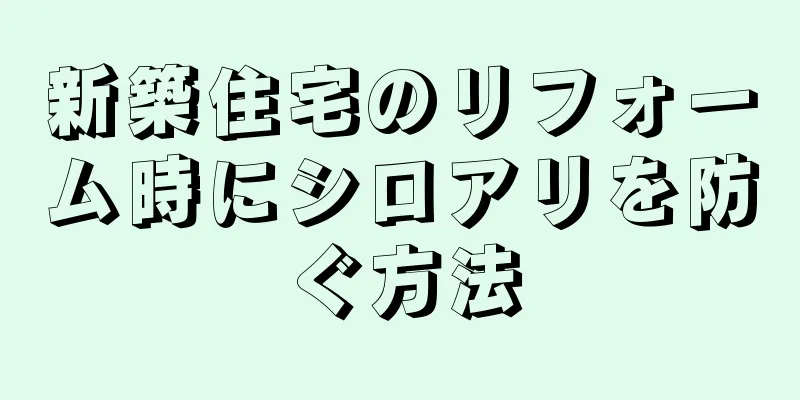 新築住宅のリフォーム時にシロアリを防ぐ方法