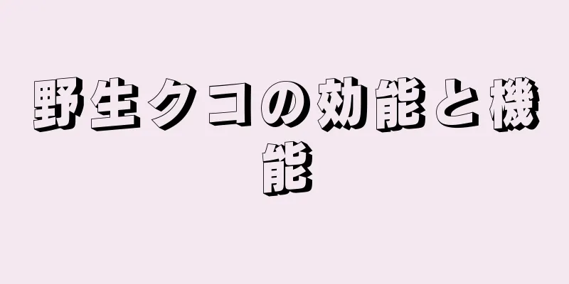 野生クコの効能と機能