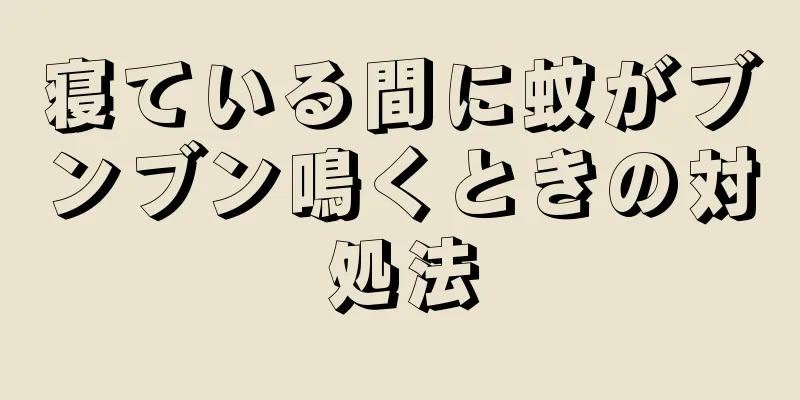 寝ている間に蚊がブンブン鳴くときの対処法