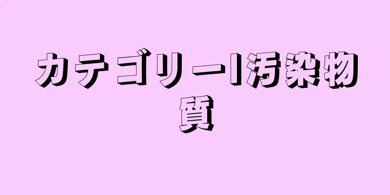 カテゴリーI汚染物質