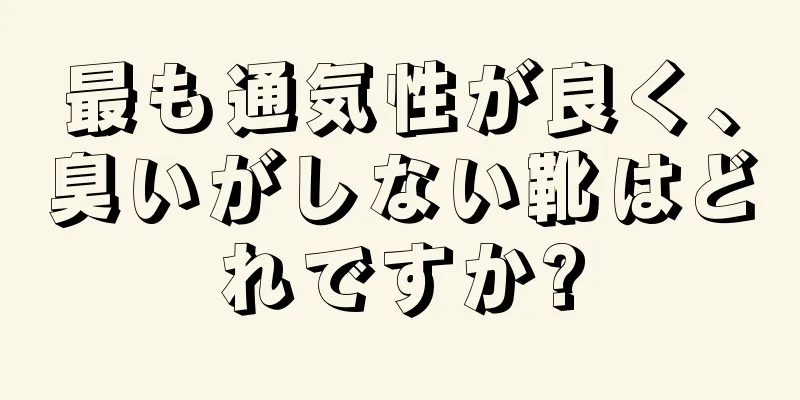 最も通気性が良く、臭いがしない靴はどれですか?