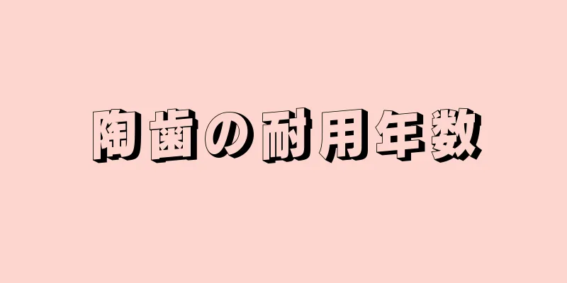 陶歯の耐用年数