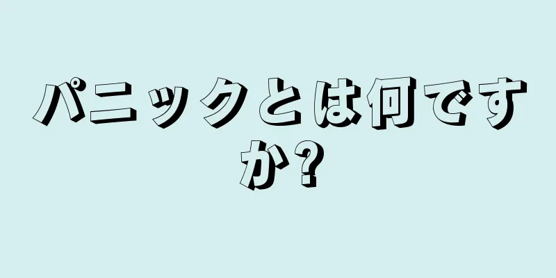 パニックとは何ですか?