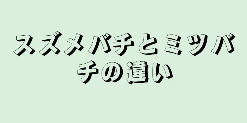 スズメバチとミツバチの違い