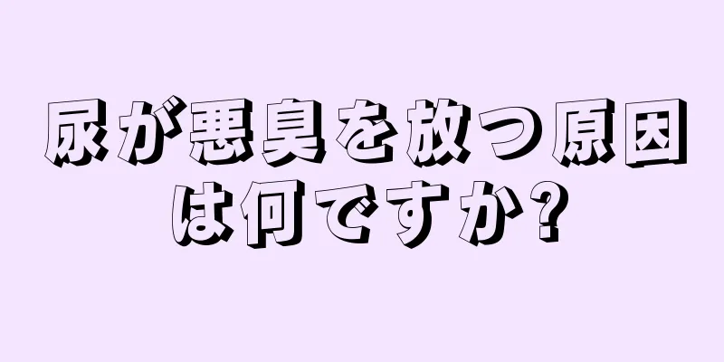 尿が悪臭を放つ原因は何ですか?