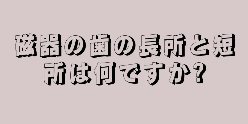 磁器の歯の長所と短所は何ですか?