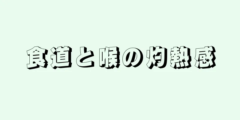 食道と喉の灼熱感