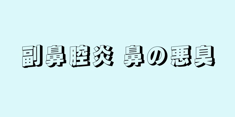 副鼻腔炎 鼻の悪臭