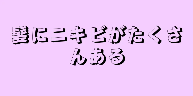 髪にニキビがたくさんある