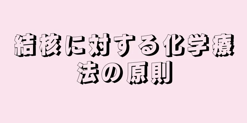 結核に対する化学療法の原則