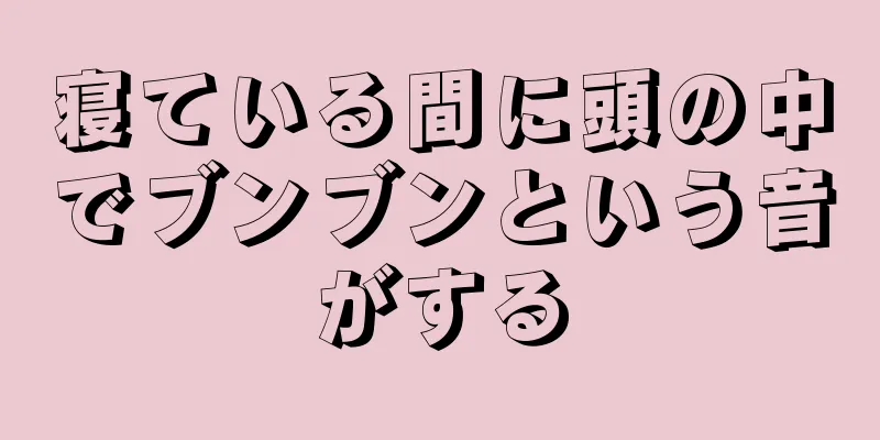 寝ている間に頭の中でブンブンという音がする