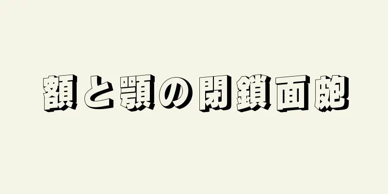 額と顎の閉鎖面皰