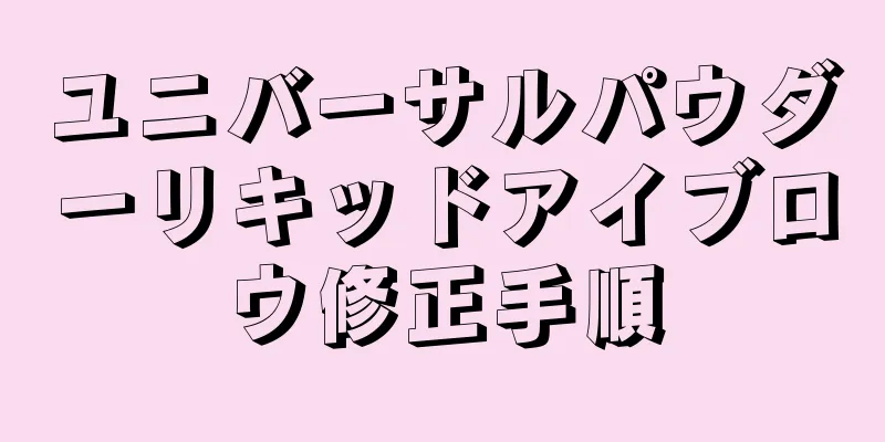 ユニバーサルパウダーリキッドアイブロウ修正手順