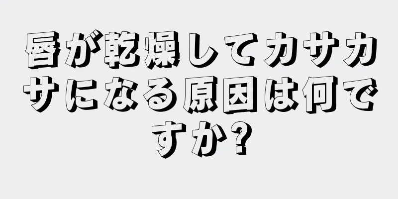 唇が乾燥してカサカサになる原因は何ですか?