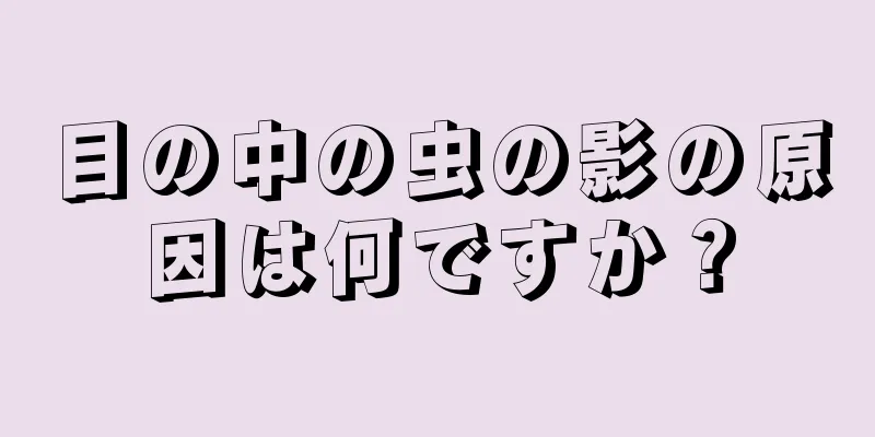 目の中の虫の影の原因は何ですか？