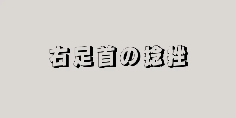 右足首の捻挫