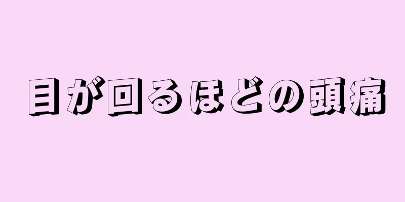 目が回るほどの頭痛