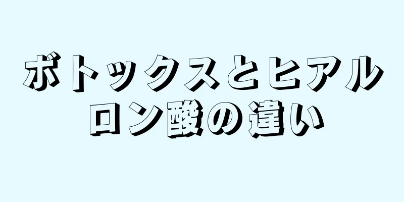 ボトックスとヒアルロン酸の違い