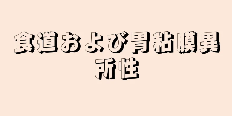 食道および胃粘膜異所性