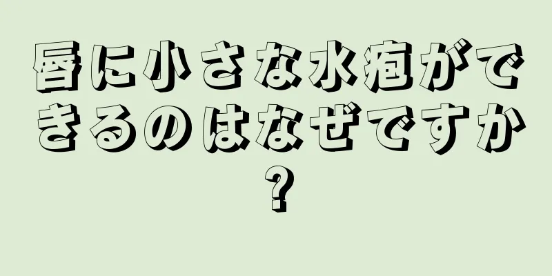 唇に小さな水疱ができるのはなぜですか?