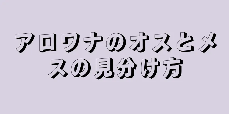 アロワナのオスとメスの見分け方