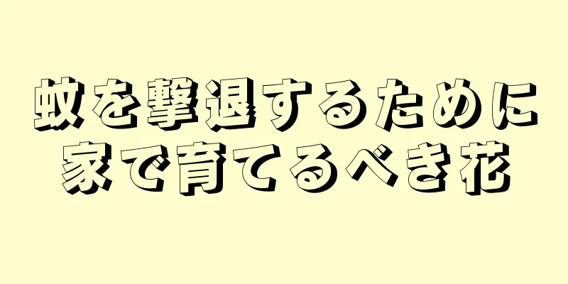 蚊を撃退するために家で育てるべき花