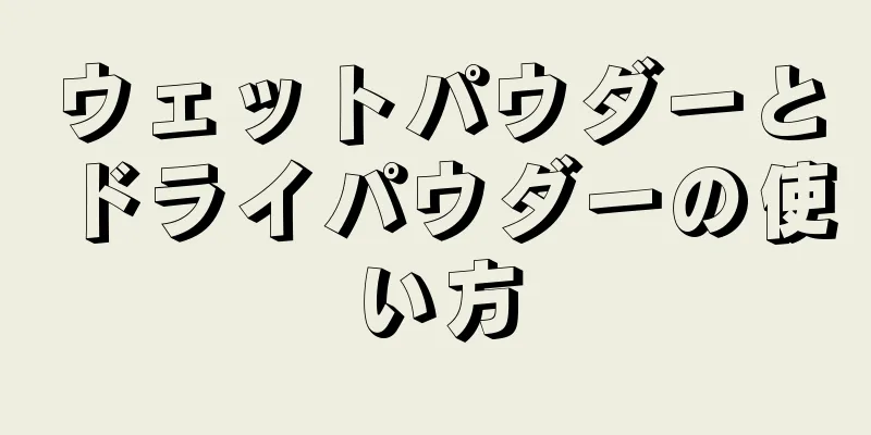 ウェットパウダーとドライパウダーの使い方