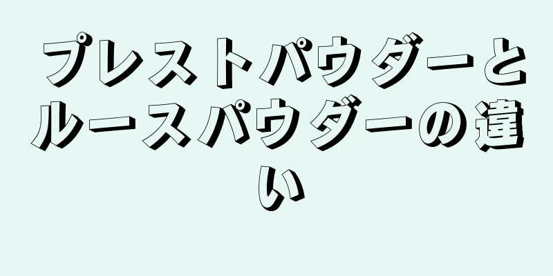 プレストパウダーとルースパウダーの違い