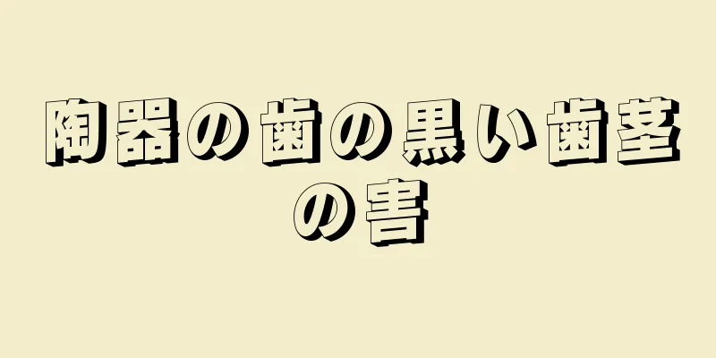 陶器の歯の黒い歯茎の害